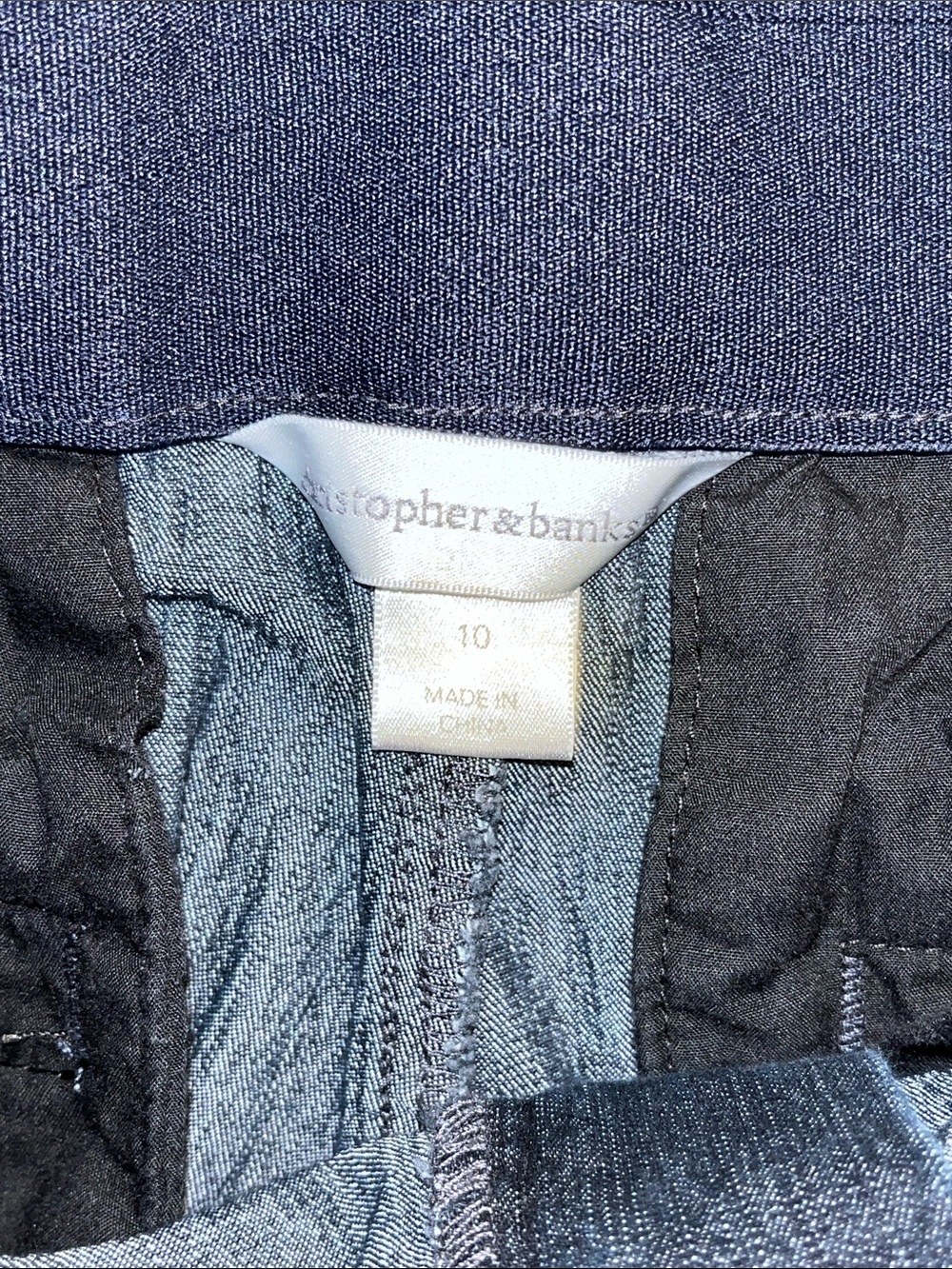 Christopher & Banks Dark Navy Denim Shorts - Picture 4 of 9